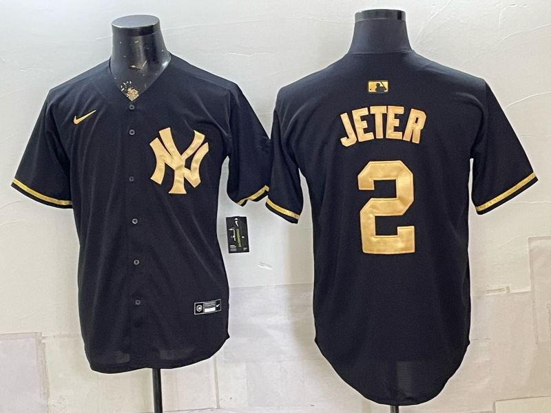 Men 2026 New York Yankees #2 Jeter black Nike MLB Jersey 08040014->new york yankees->MLB Jersey